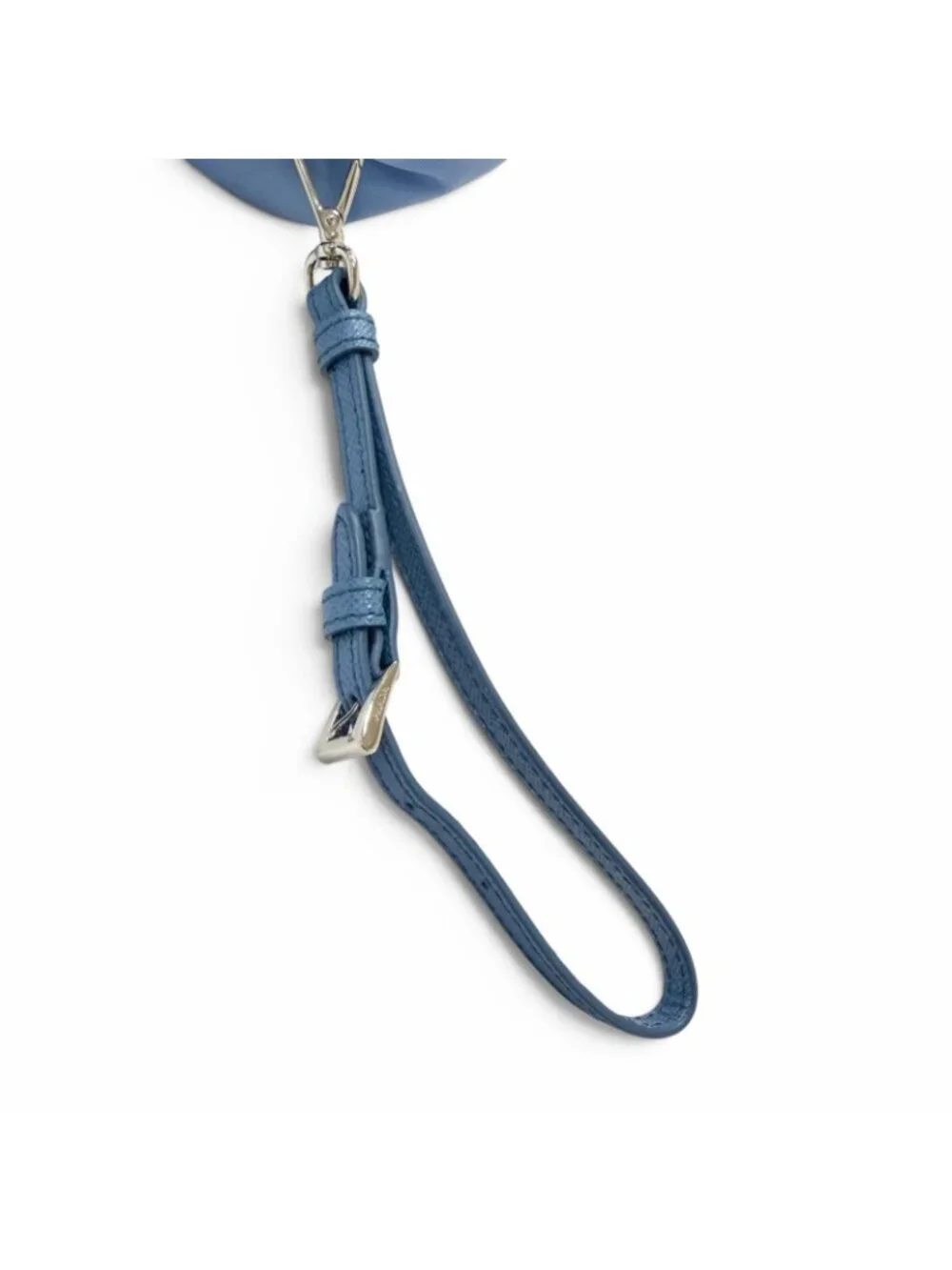 Prada Triangle Logo Re-Nylon Partial Leather Drawstring Bag Handbag Light Blue